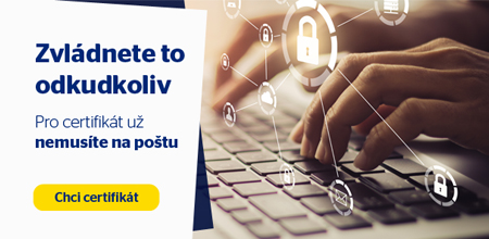 Certifikát Online - V¹e zaøídíte z pohodlí domova.